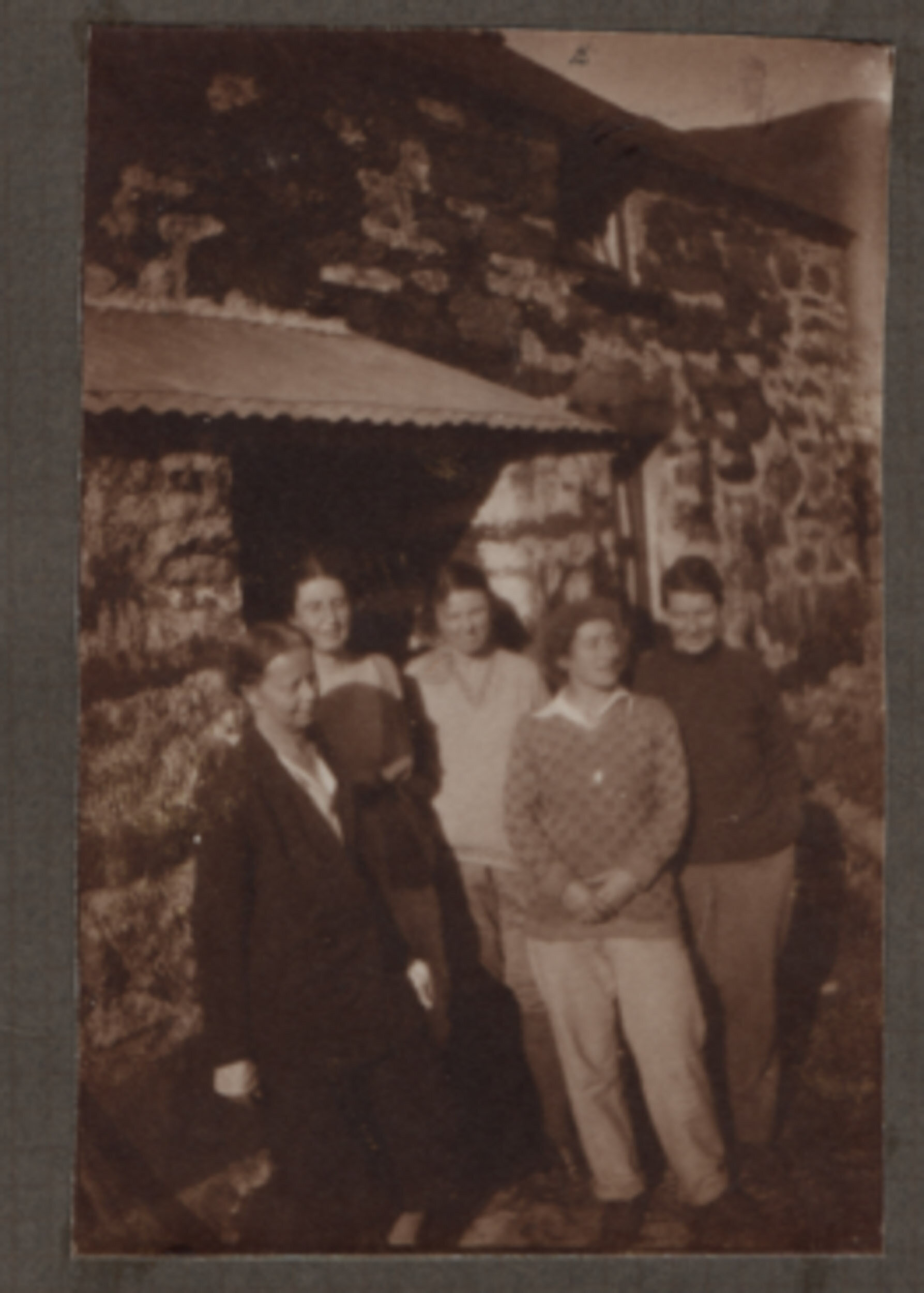 Dr Catherine Corbett, Blanche Eden-Smith and others at the first hut meet in 1932