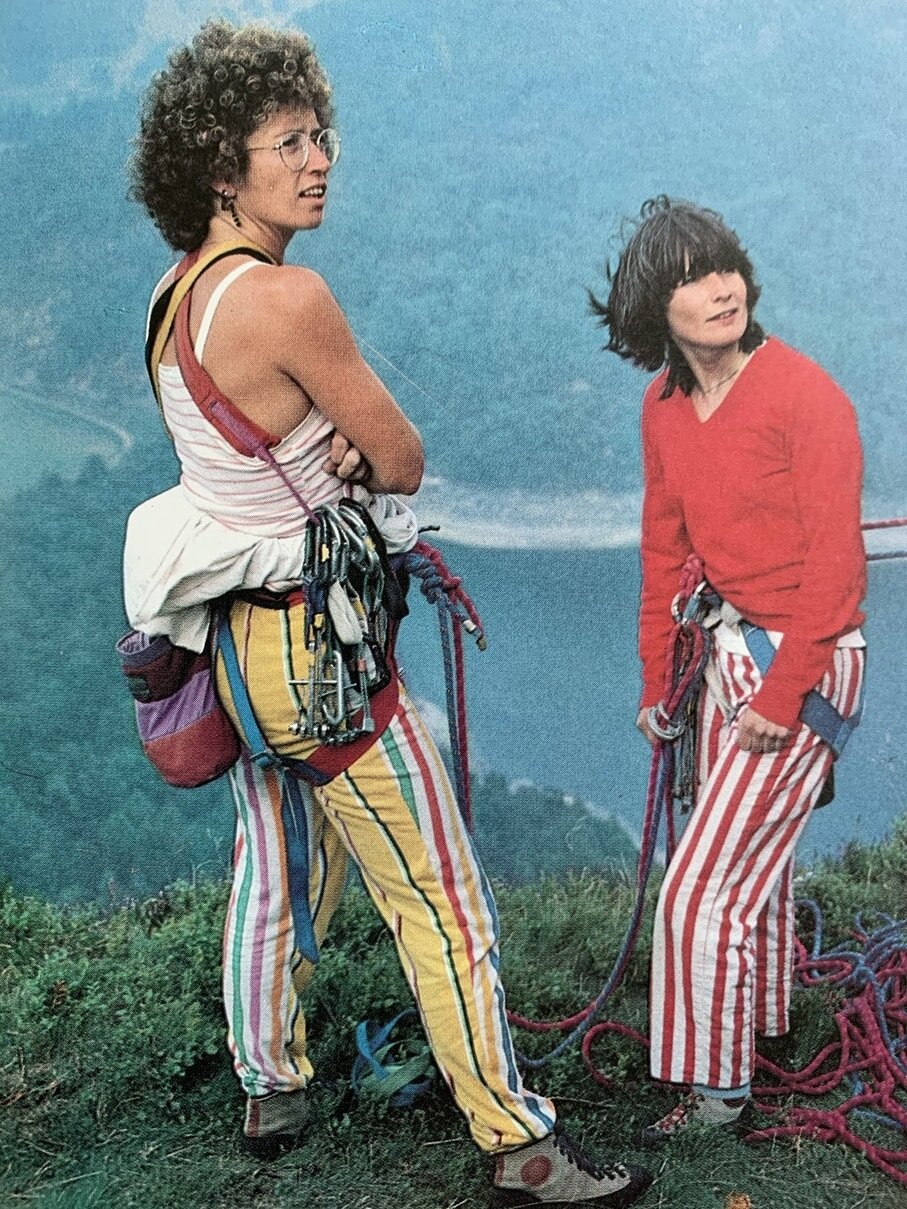 Jill Lawrence and Gill Price, Raven Crag, Thirlmere, Cumbria, in 1984
