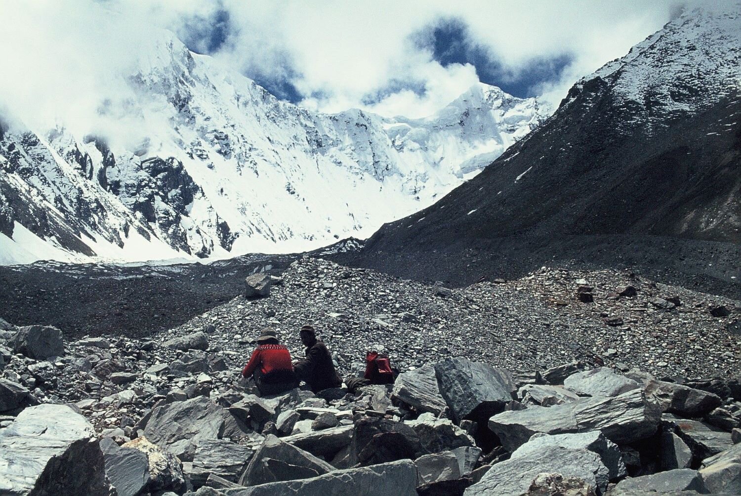 Rosemary Scott and party, Nanda Devi, India, 1976