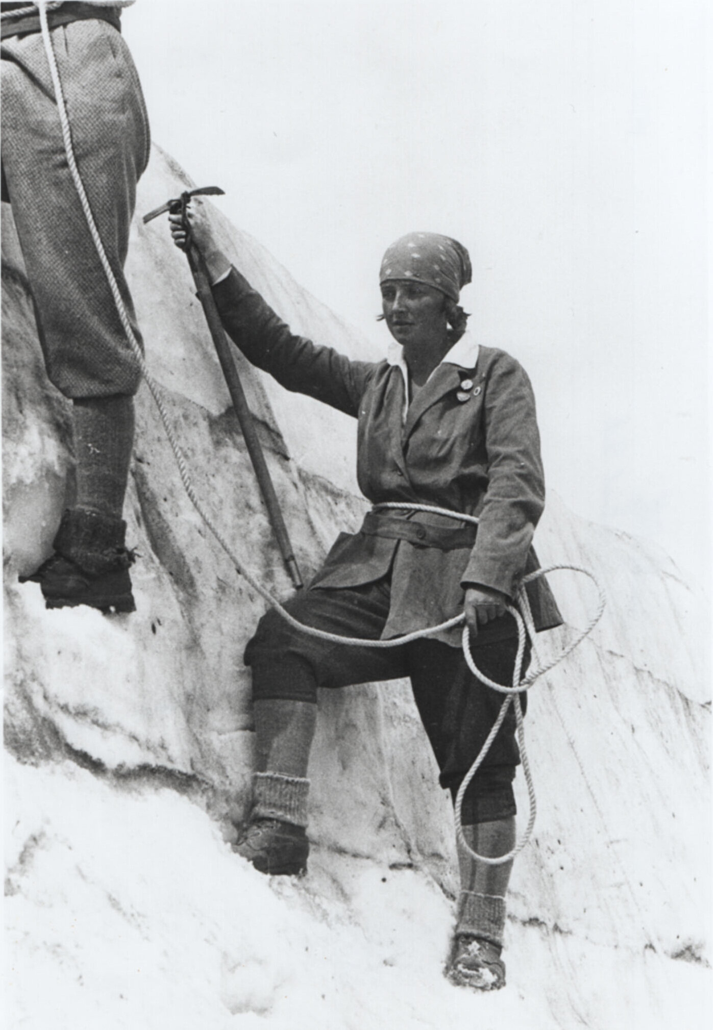 Dorothy Pilley Richards in the Glacier National Park,  Montana, USA, in 1926
