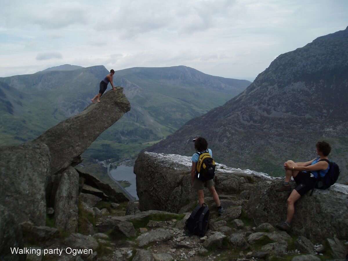 Barefoot on The Cannon, Tryfan, North Wales