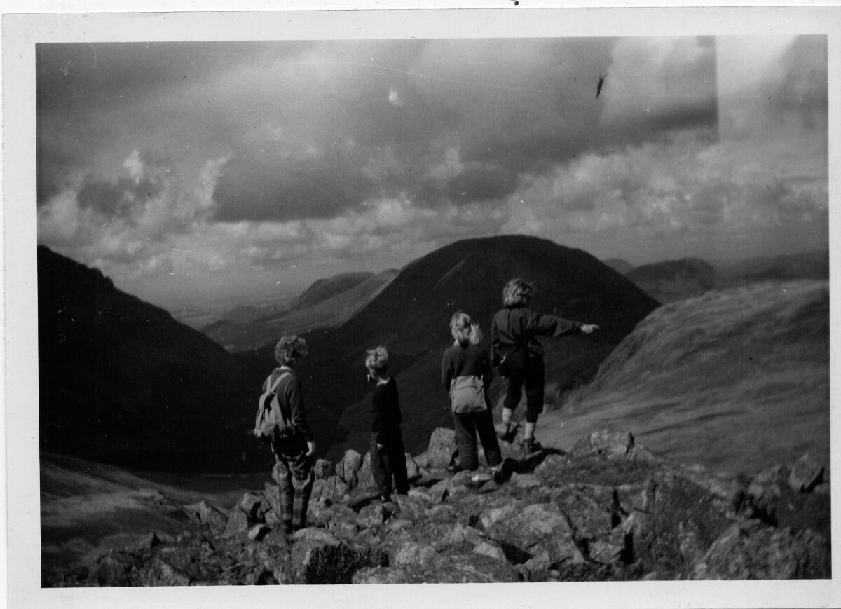 Alison Higham age 11ish on a family trip to Lake District, c.1959 