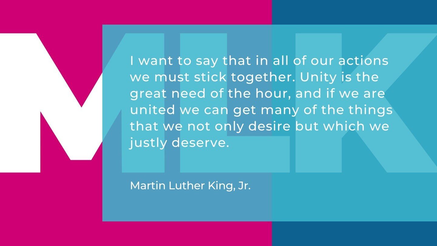Martin Luther King, Jr.'s legacy of unity continually inspires us. His actions of working together with others to produce change and create something beautiful is the true definition of collaboration. We honor that wisdom!