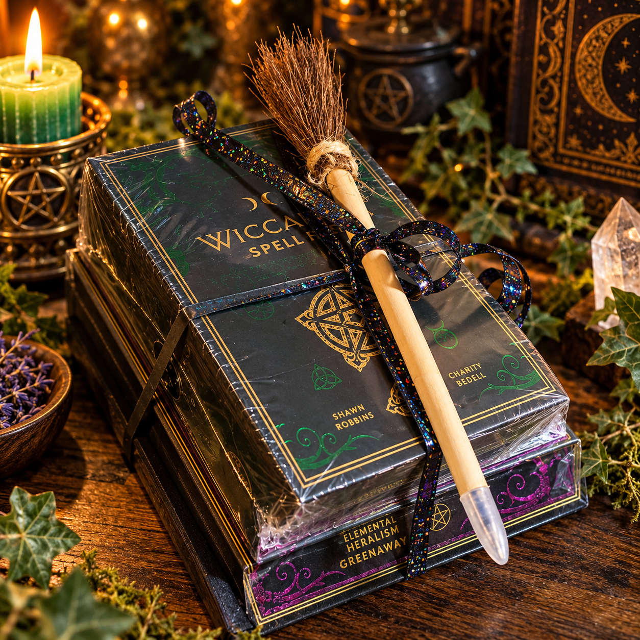 Witchy Wicca Book Bundle Still Life.png