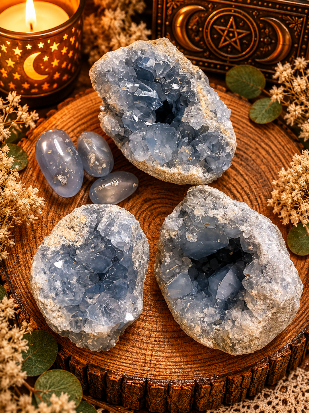 Mystical Celestite Geode Altar.png
