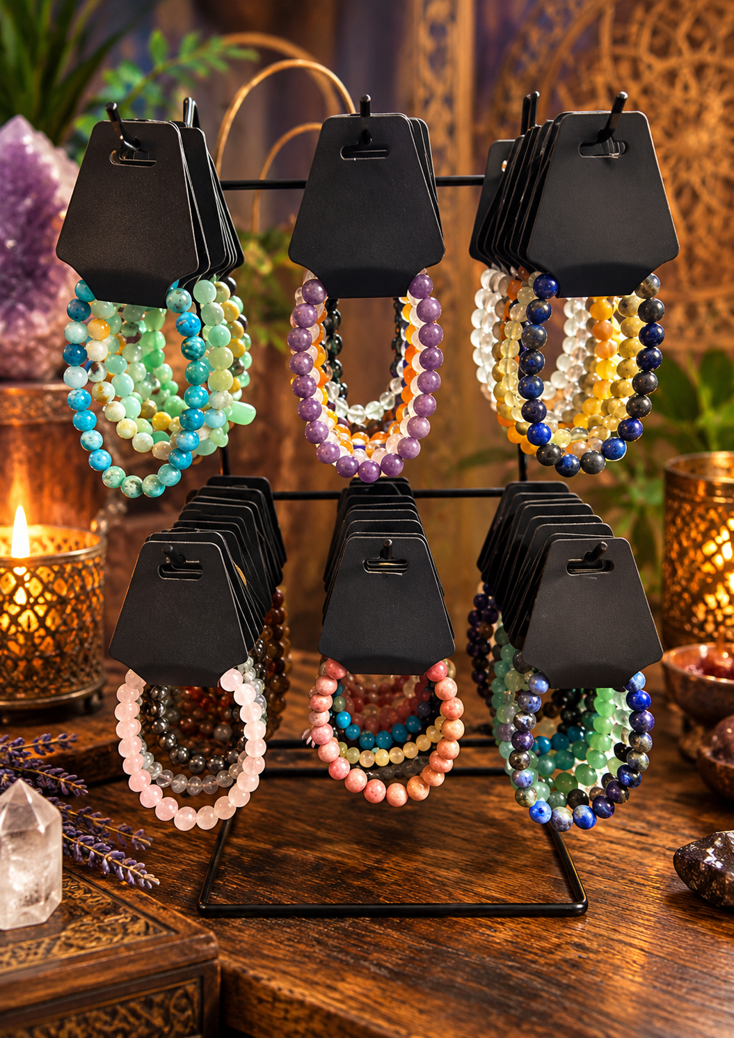 Boho Gemstone Bracelet Display.png