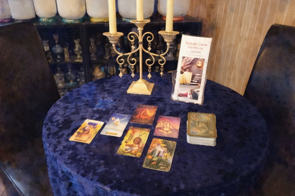 Tarot card reading session with Krista Costa at Red Sands Reiki