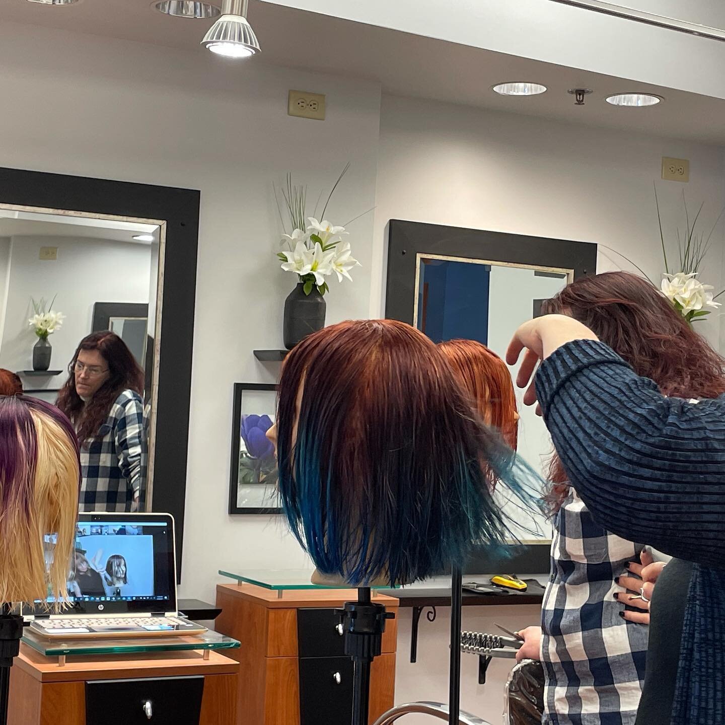 Wilson method cutting class today! We can&rsquo;t wait to share what we learned! #wilsoncreative #wilsoncollectivepros #wilsonmethodcutting #extonsalon#eagleviewtowncenter