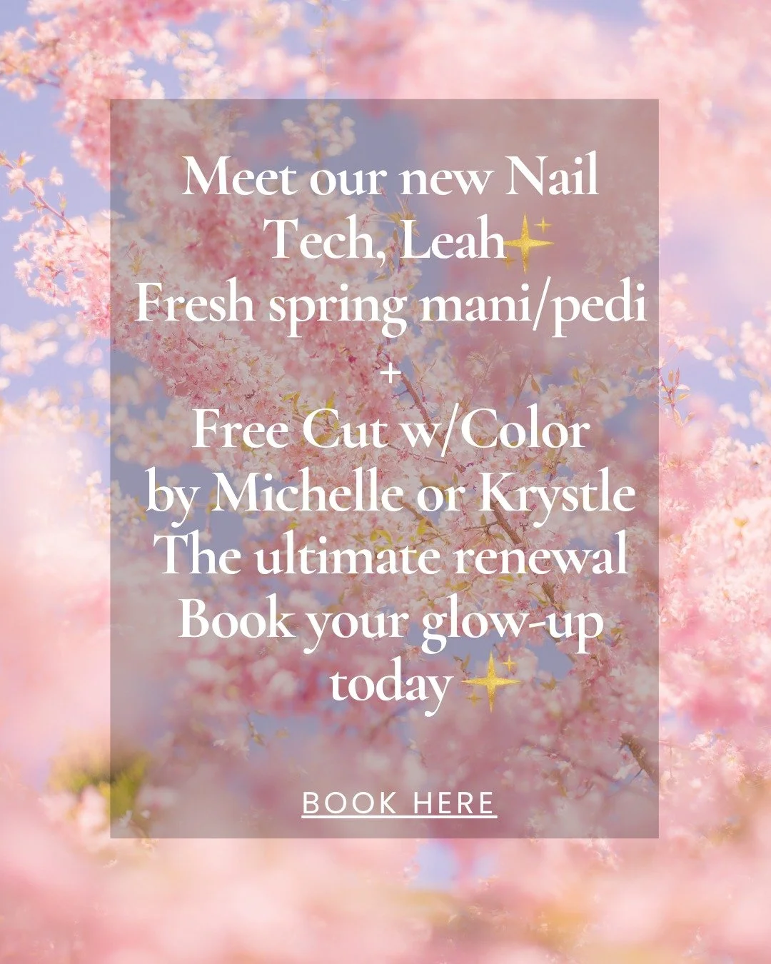 Book your Glow-up before this beautiful special ends May 3! Call 610-458-8809 #eagleviewtowncenter #chestercountymoms #chestersprings #gelnails💅