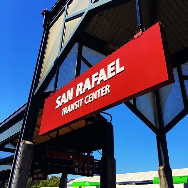 We are Celebrating 40 years in San Rafael for 2020 ! Check this throwback to SR Transit center sign mfg -Metal Powder coated + Acrylic Letters = Durability &amp; Simplicity #dedicated #driven #passion #supportlocal #metalcraft #signmaker #acrylic #wa