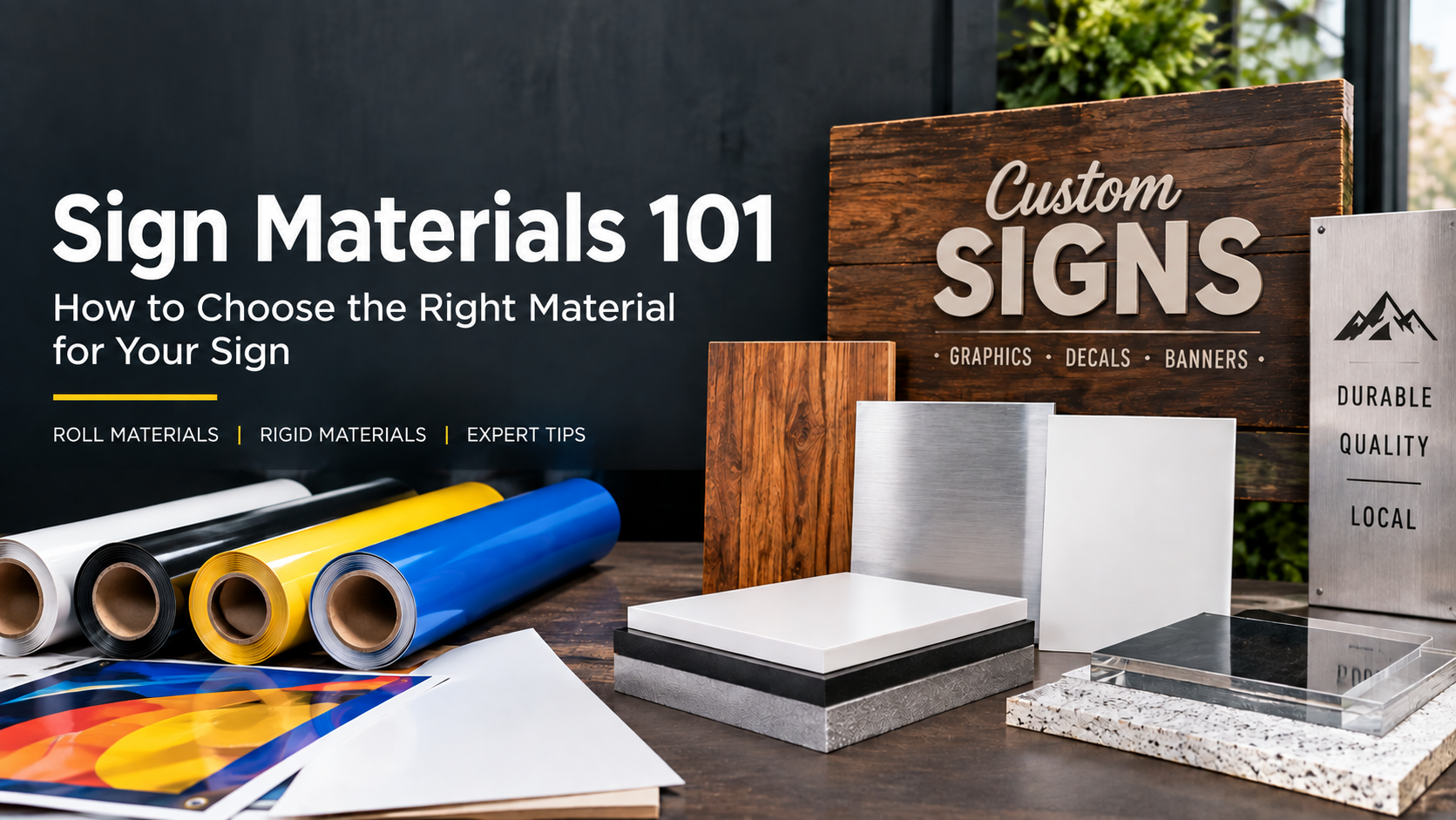 Sign Materials 101: How to Choose the Right Material for Your Sign