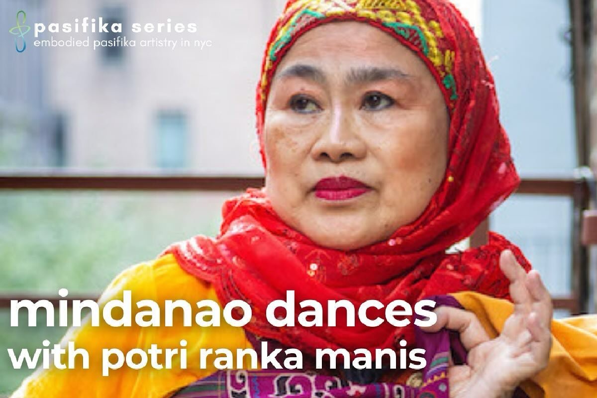 Mindanao Dances, with Potri Ranka Manis:

April 27, 6:00pm - 7:30pm EDT

Peridance Center
126 E 13th St, Studio 1
New York, NY 10003

Pasifika series, by in&middot;corpus: embodied Pasifika artistry in nyc

Open-level, all ages &middot; Community cla