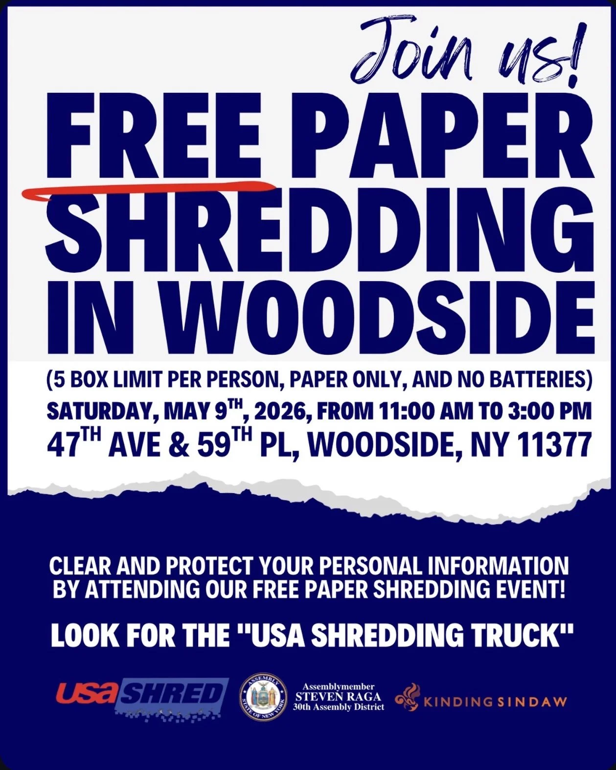 Free Paper Shredding with the Office of Steven Raga