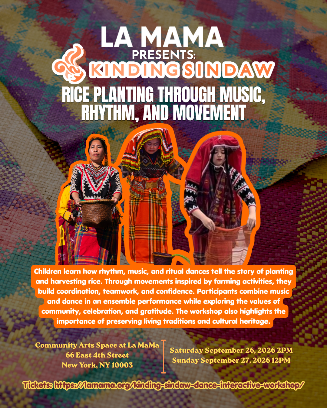 La MaMa Kids: Kinding Sindaw Dance Interactive Workshop