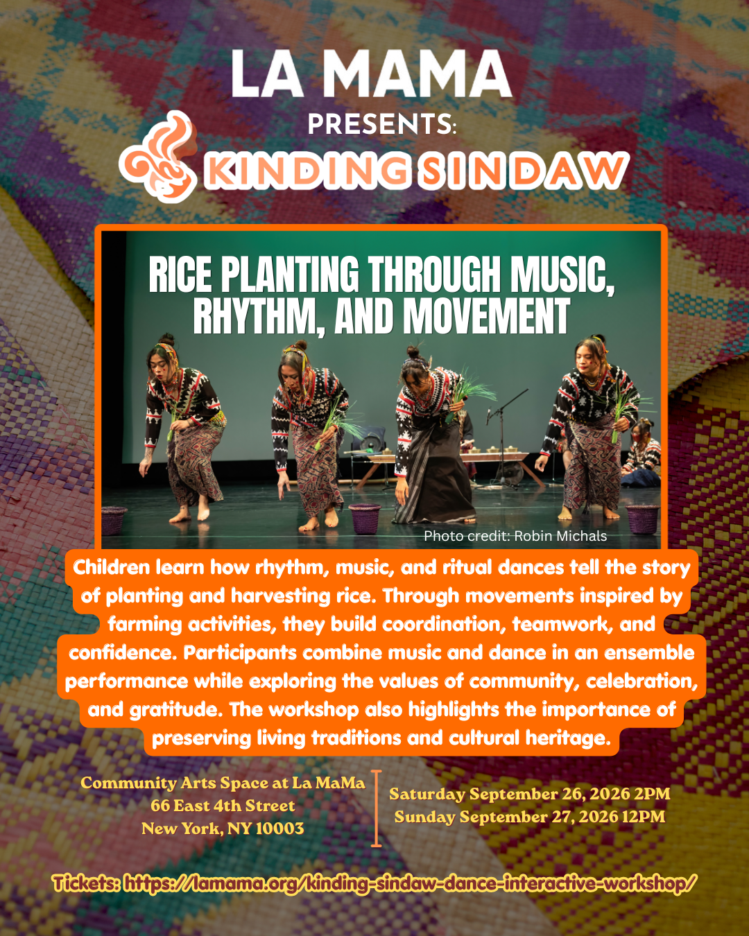 La MaMa Kids: Kinding Sindaw Dance Interactive Workshop