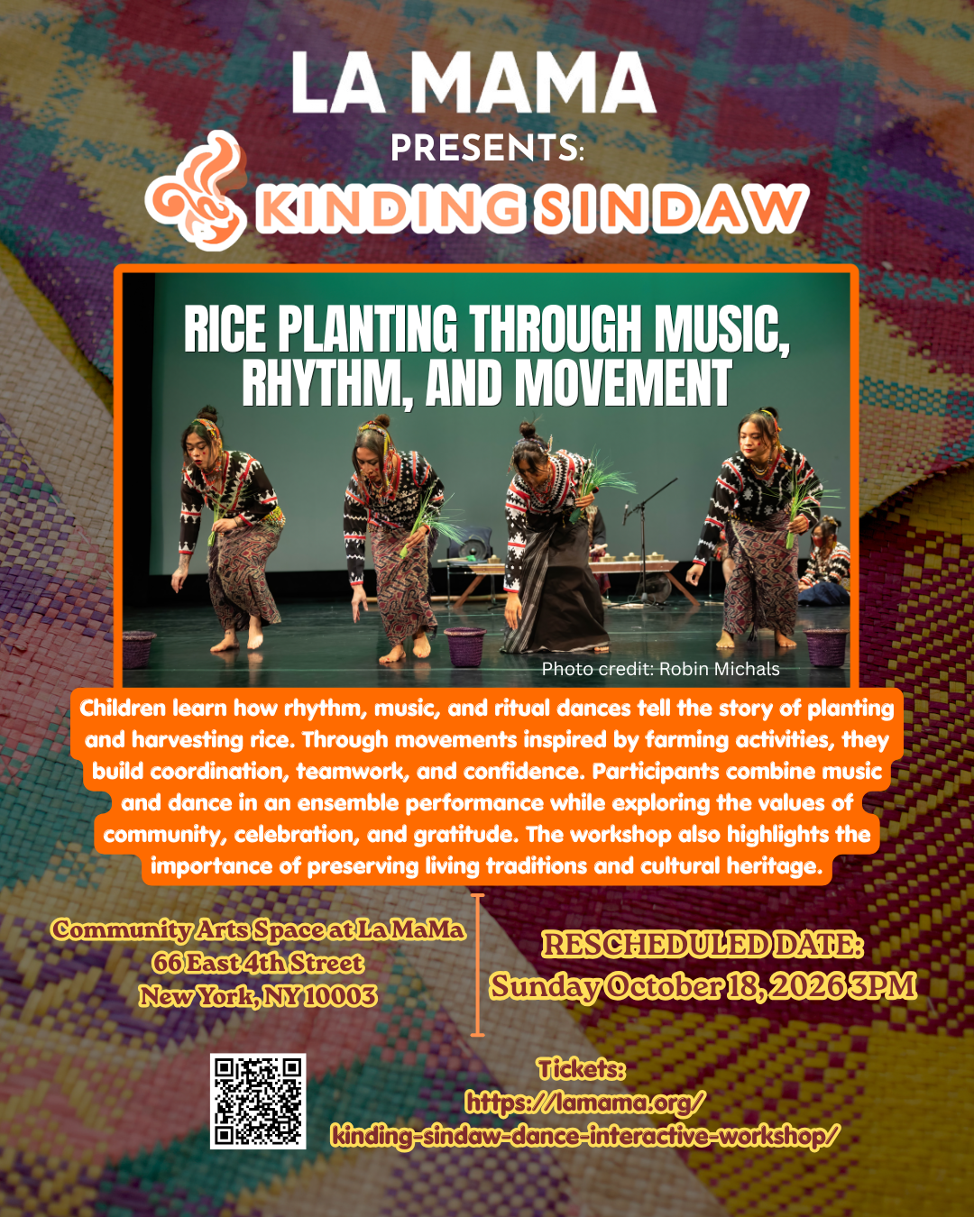 La MaMa Kids: Kinding Sindaw Dance Interactive Workshop