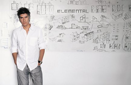 Modern architect and Pritzker Prize Laureate Alejandro Aravena of the firm Elemental