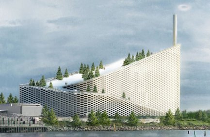 Visionary modern architect Bjarke Ingels' design for the Amager Bakke Waste-to-Energy Plant in Copenhagen