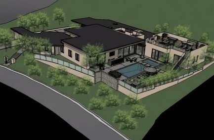 Rendering of our Wallace Ridge house in Beverly Hills