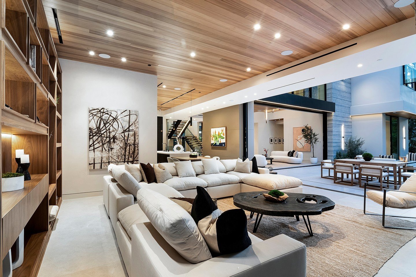 The indoor outdoor design of our Hutton Drive 2641 House in Beverly Hills. Photo by Adam Latham.