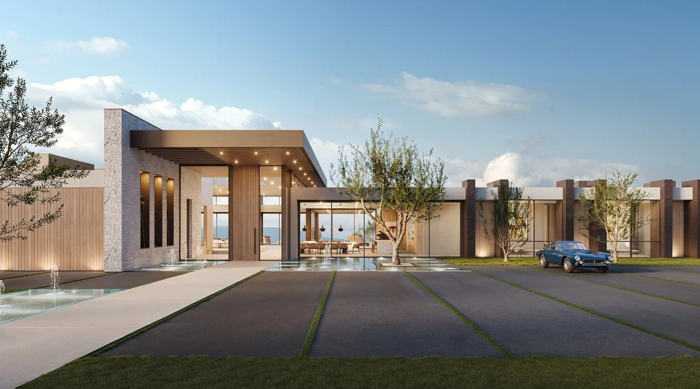 Luxury living and modern design, at Pinnacle House in Rancho Santa Fe, San Diego, California.