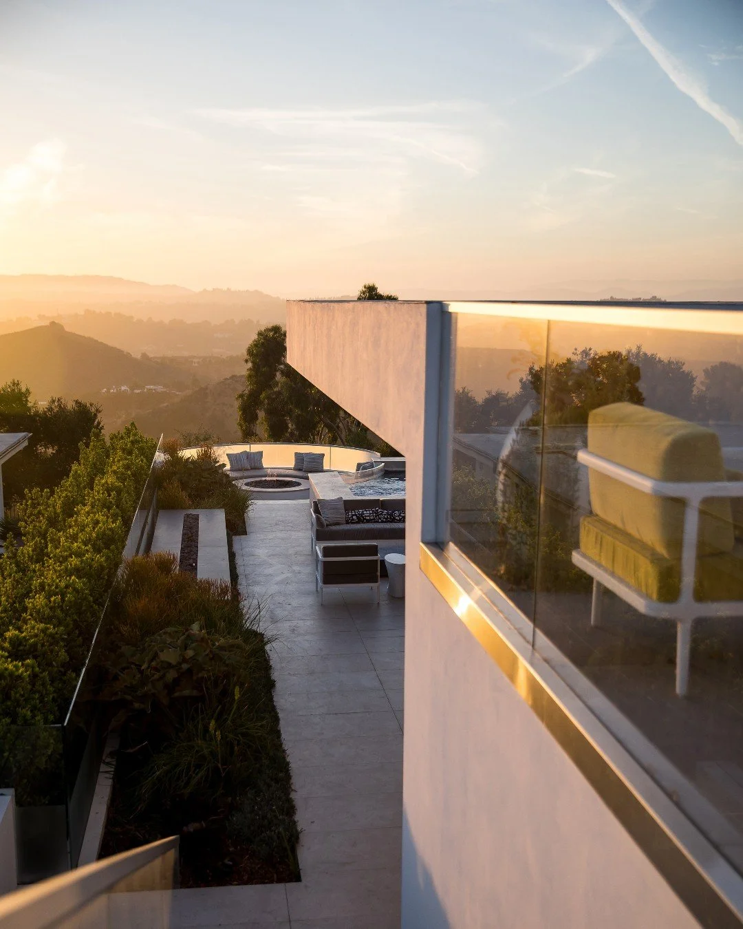 Luxury outdoor living with views at our Trousdale house in Beverly Hills. Photo by @jasonspethphoto