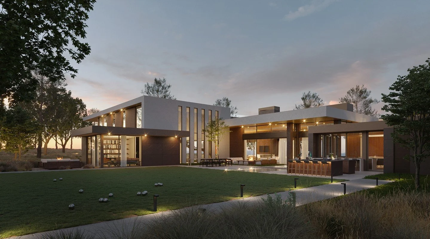 The modern architectural design of 16 Glenhaven, a luxury home in Reno, Nevada.