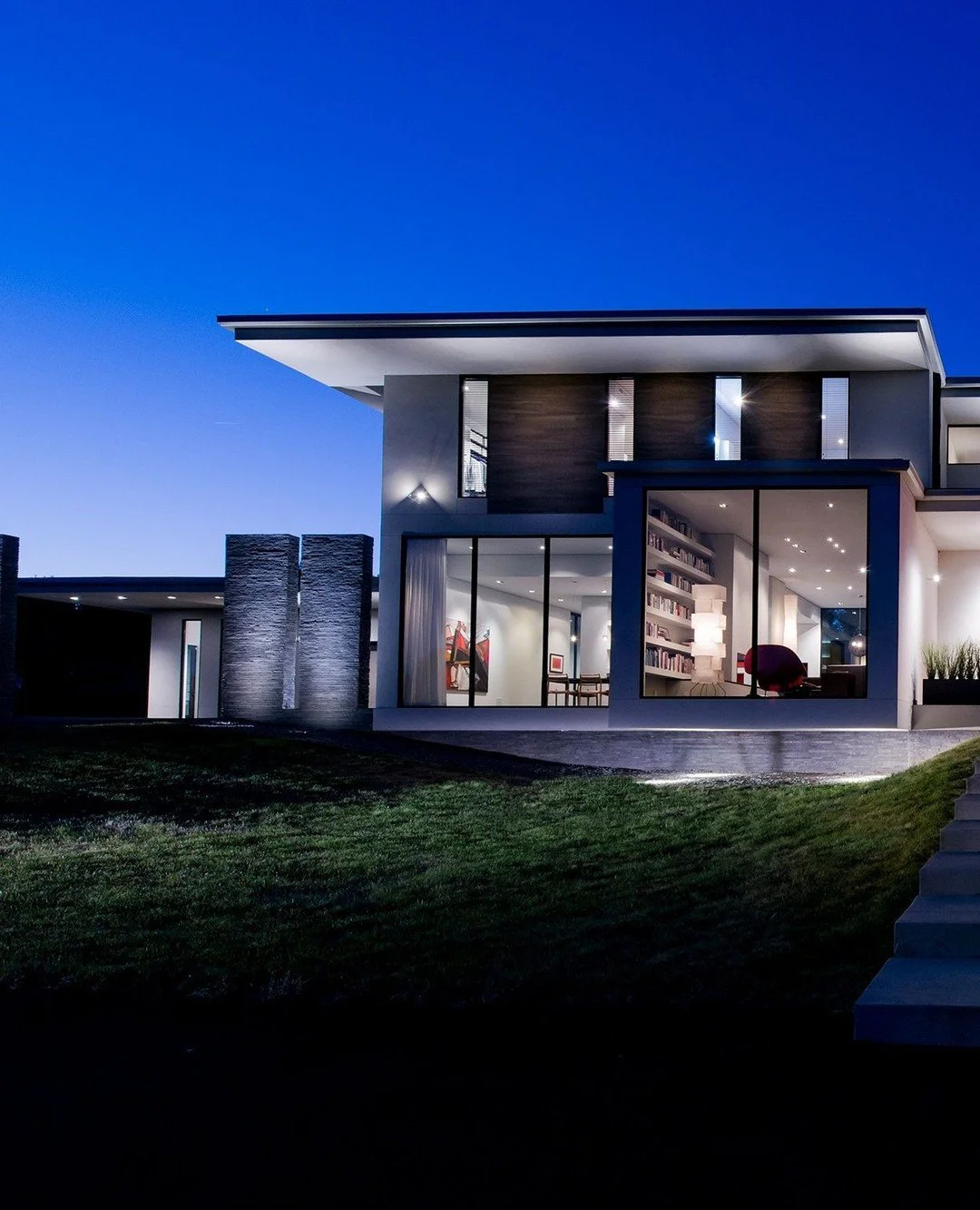 Modern design and visual texture at our Walker Road house in Great Falls, Virginia. Photo by @maccollum