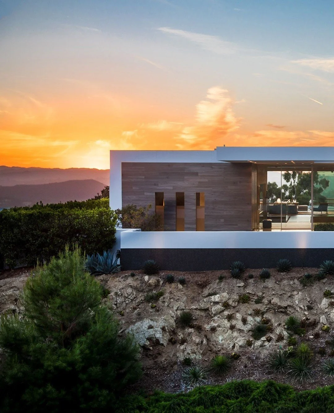 Sunset at our Trousdale house in Beverly Hills. Photo by @jasonspethphoto