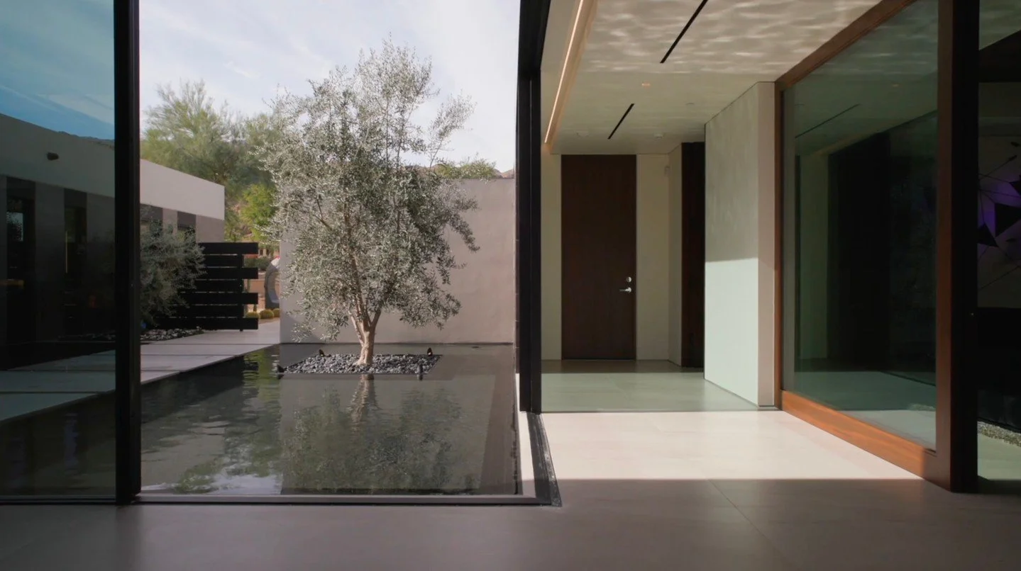 Minimalist modern design for indoor outdoor living at our Bighorn house in Palm Desert, California. Video still by @befilminc