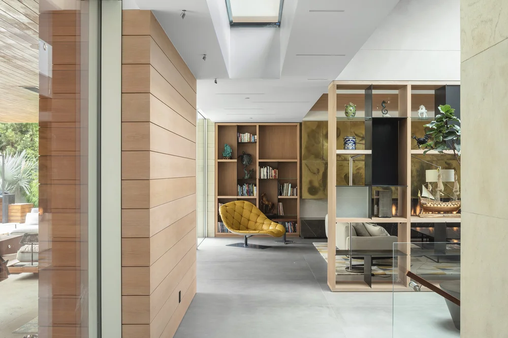 coral house, a luxury resort style santa monica home with teak accents ...