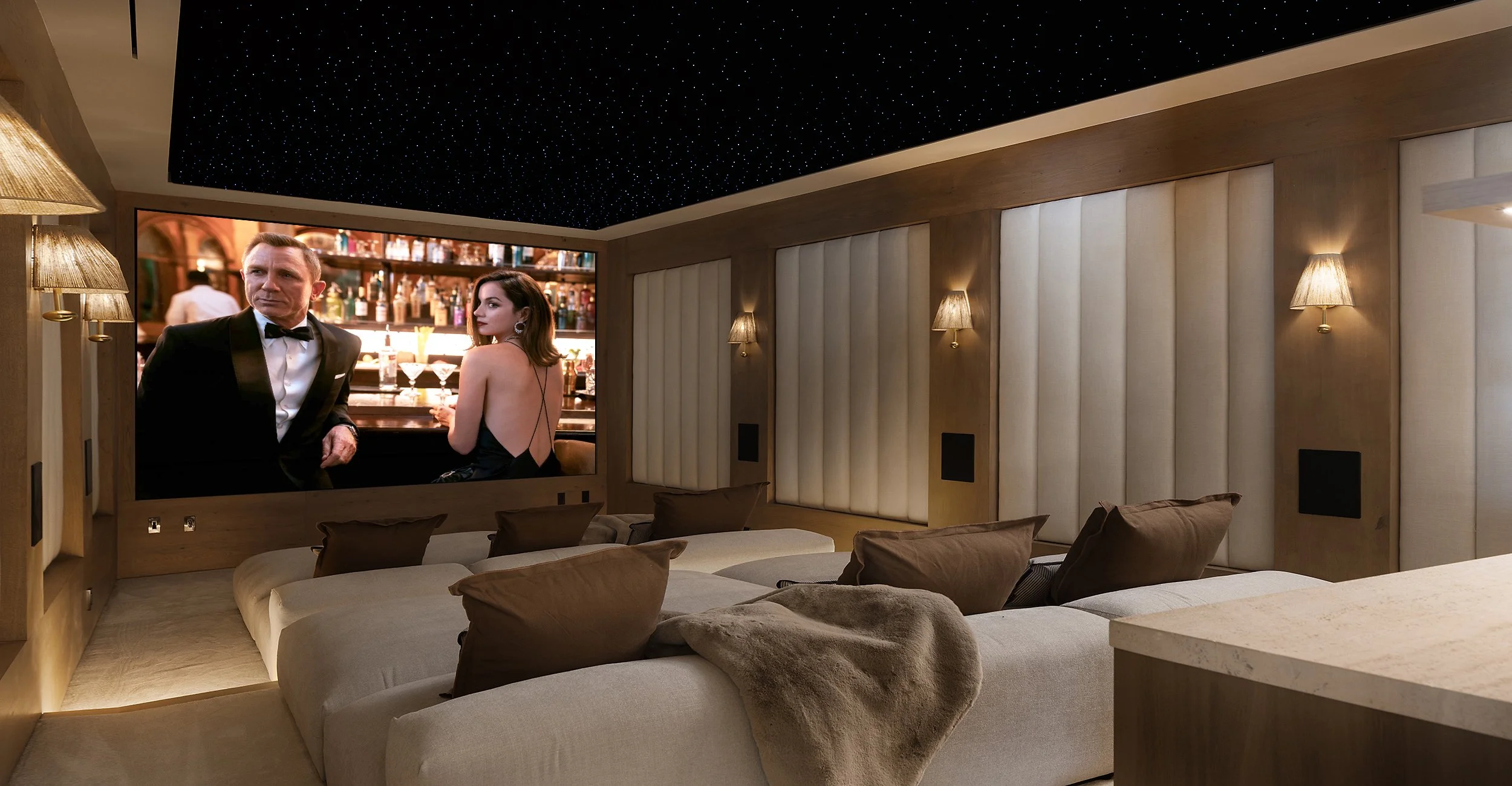 Laurel House Beverly Hills modern mansion with luxury home theater