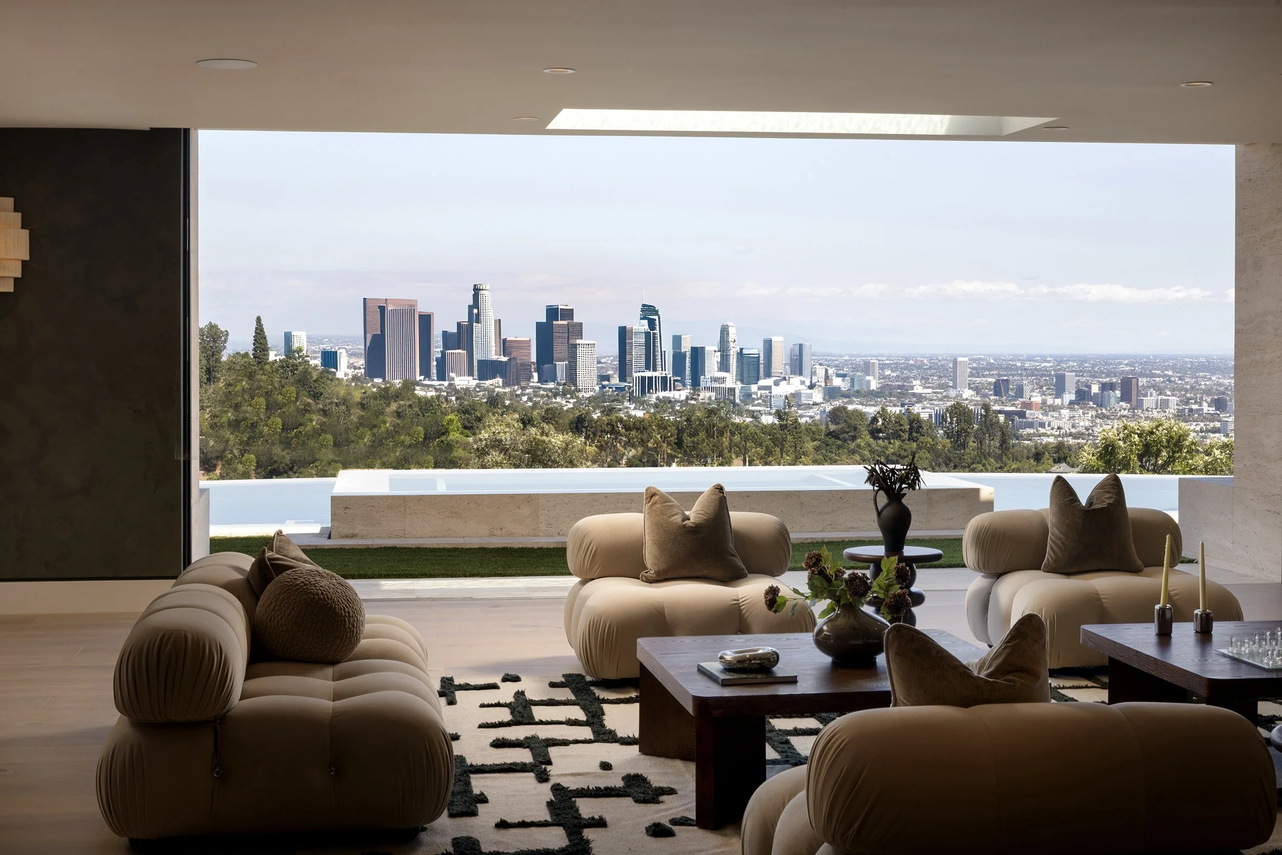 Laurel House Beverly Hills modern home with luxury indoor outdoor living spaces & sweeping views