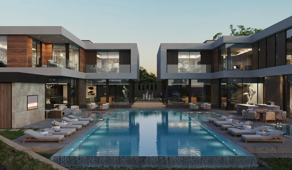 custom pool designs for modern resort style living at our luxury ...