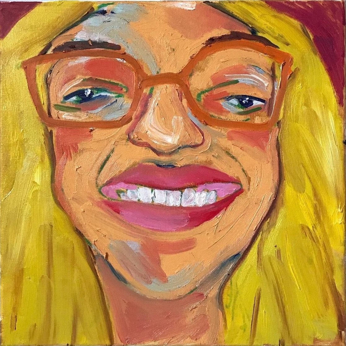  Untitled (Cheese)  Oil Paint on Canvas  2021  14 inches x 14 inches 