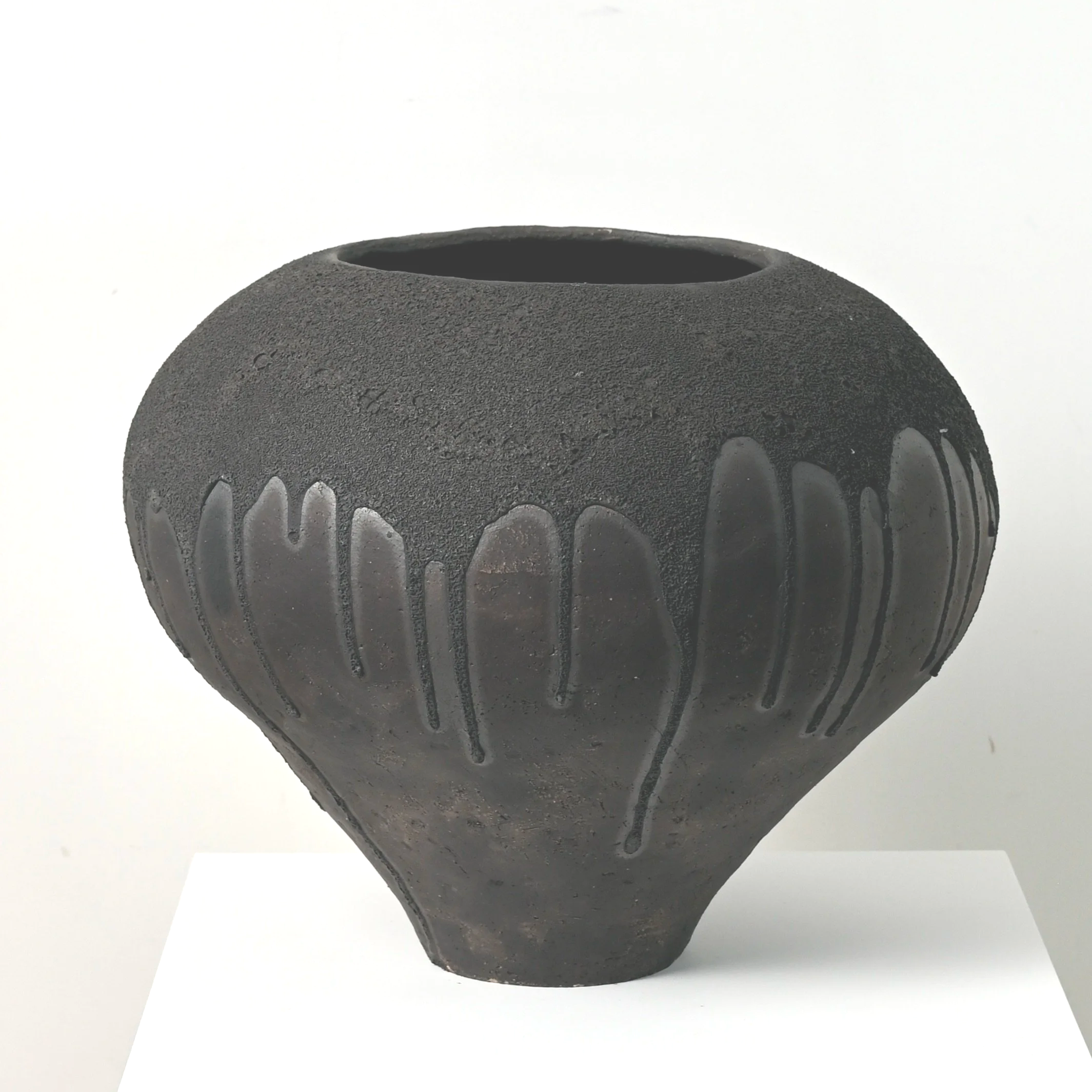 Black Lava Vessel