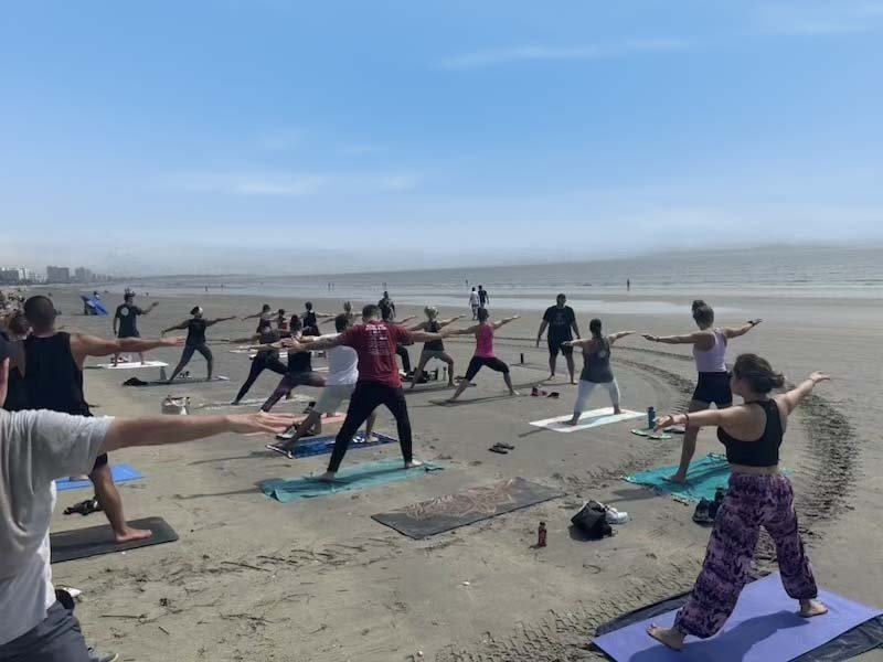 NamaStay Sober Beach Yoga