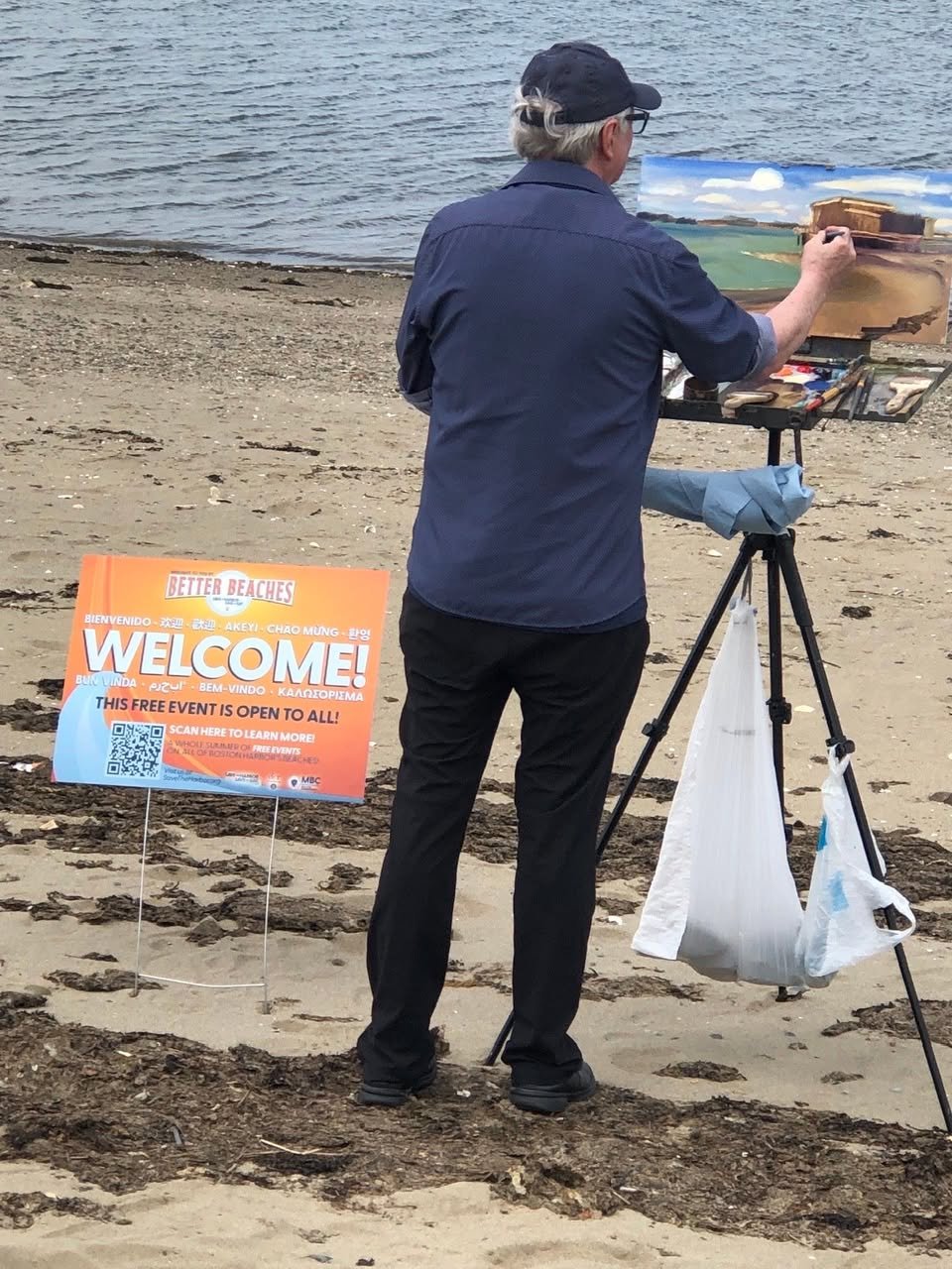 En Plein Air Painting on Wollaston Beach