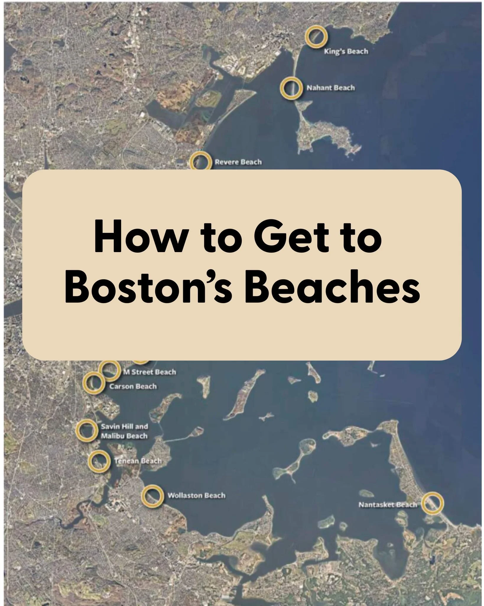 Yes you can go to the beach in Boston! Here's a guide on how to get to our wonderful beaches via driving or public transportation. Shoutout to our partners @artsycolor and @carolyncreative from @depictbrands for these graphics! #bostonbeaches #boston