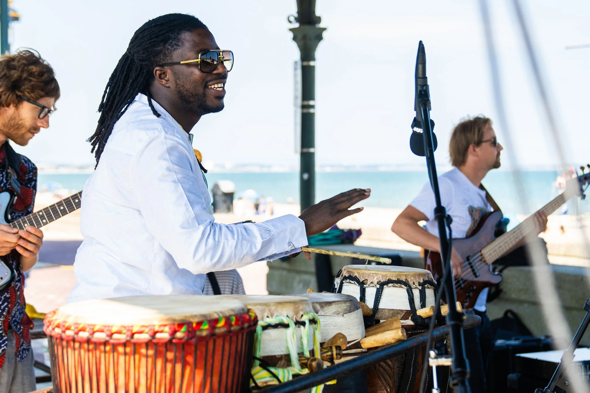 What a great turnout at the AccessCulture World Music Series at Nantasket Beach in Hull! A huge thank you to our partners at @@accesscultureorg for organizing this fantastic event showcasing music from Meridian 71 (@meridian_71) led by Giuseppe Parad