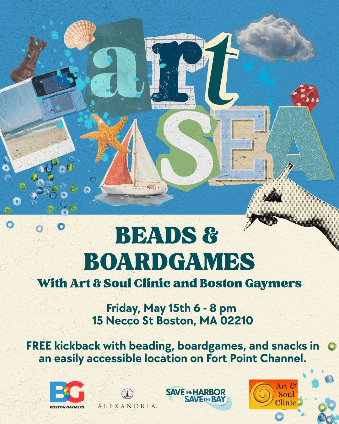 Organized by Save the Habor/Save the Bay, ArtSEA aims to bring programs reflective of our diverse community's interests and identities to free Chapter 91 spaces by partnering with local artists and community groups. 

Join us for our first FREE after