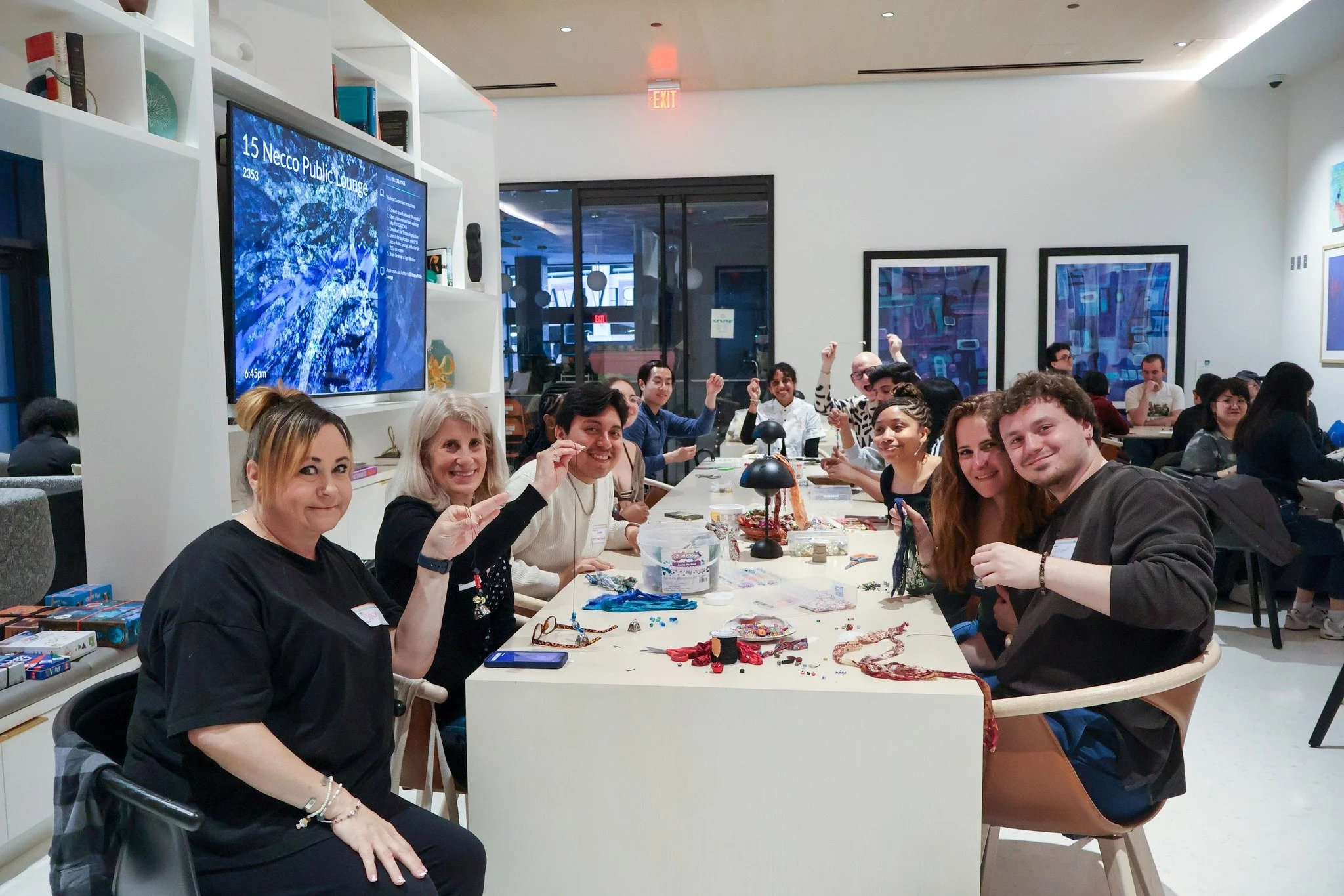 Our first ArtSEA event was a success! Last Friday, we spent the evening beading, playing games, connecting, and building community at 15 Necco.

Thank you to @artandsoulclinic for leading such thoughtful crafts, @bostongaymers for bringing the fun wi