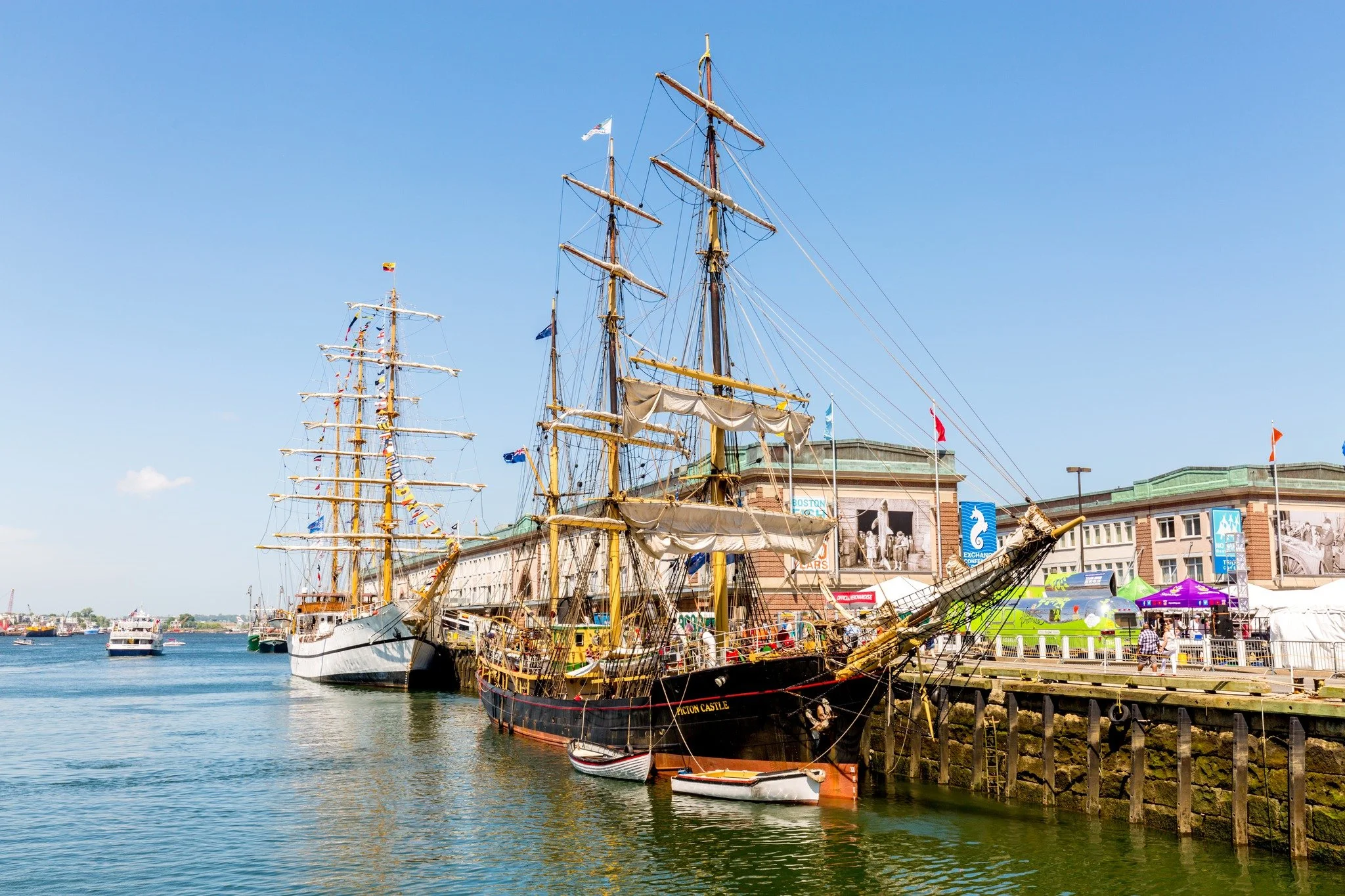 #TBT to when the Tall Ships docked in Boston Harbor in 2017! We had such a great time connecting with our community through this unforgettable experience on the harbor. We can't wait to do it again this Saturday, July 11 till July 15. 

While folks e