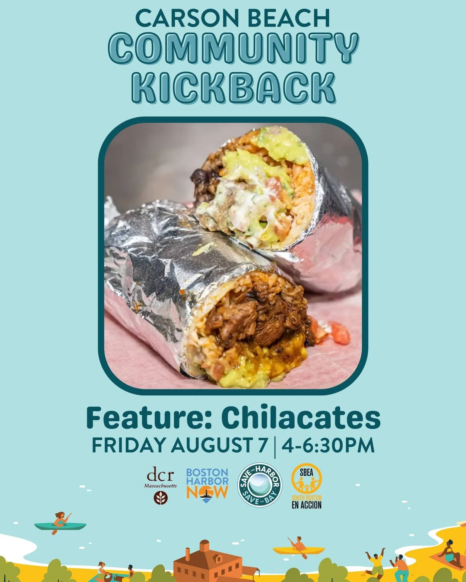 Burritos + fresh fruit + drinks + the beach. 🌮🧋🌊

Need we say more?

Here's another sneak peek at what you can expect at this year's Carson Beach Community Kickback! Come enjoy local favorites from ZnZ Slushies, Chilacates, La Colaborativa, and Bo