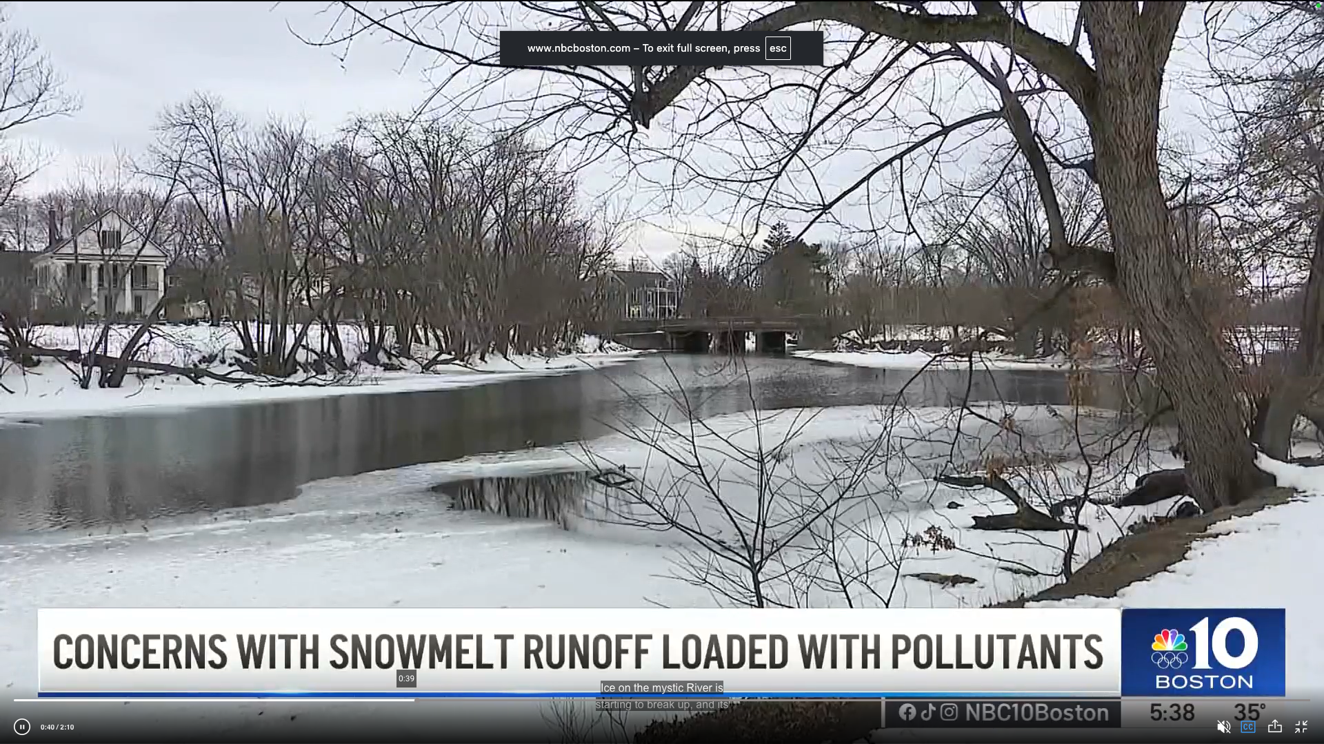 As snow melts, pollutants in runoff raise concerns