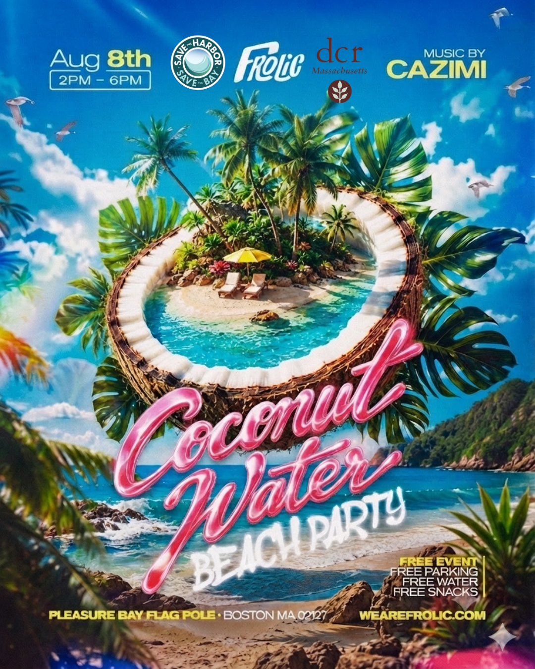 Coconut Water Beach Party by Frolic