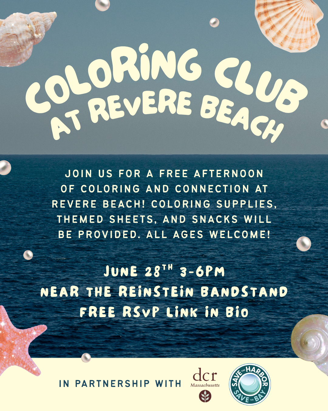 Coloring Club at the Beach