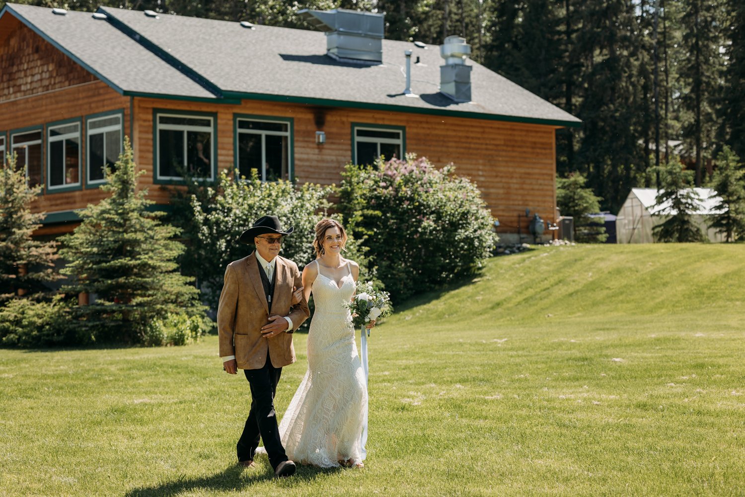 Rocky Mountain House Wedding Ceremony
