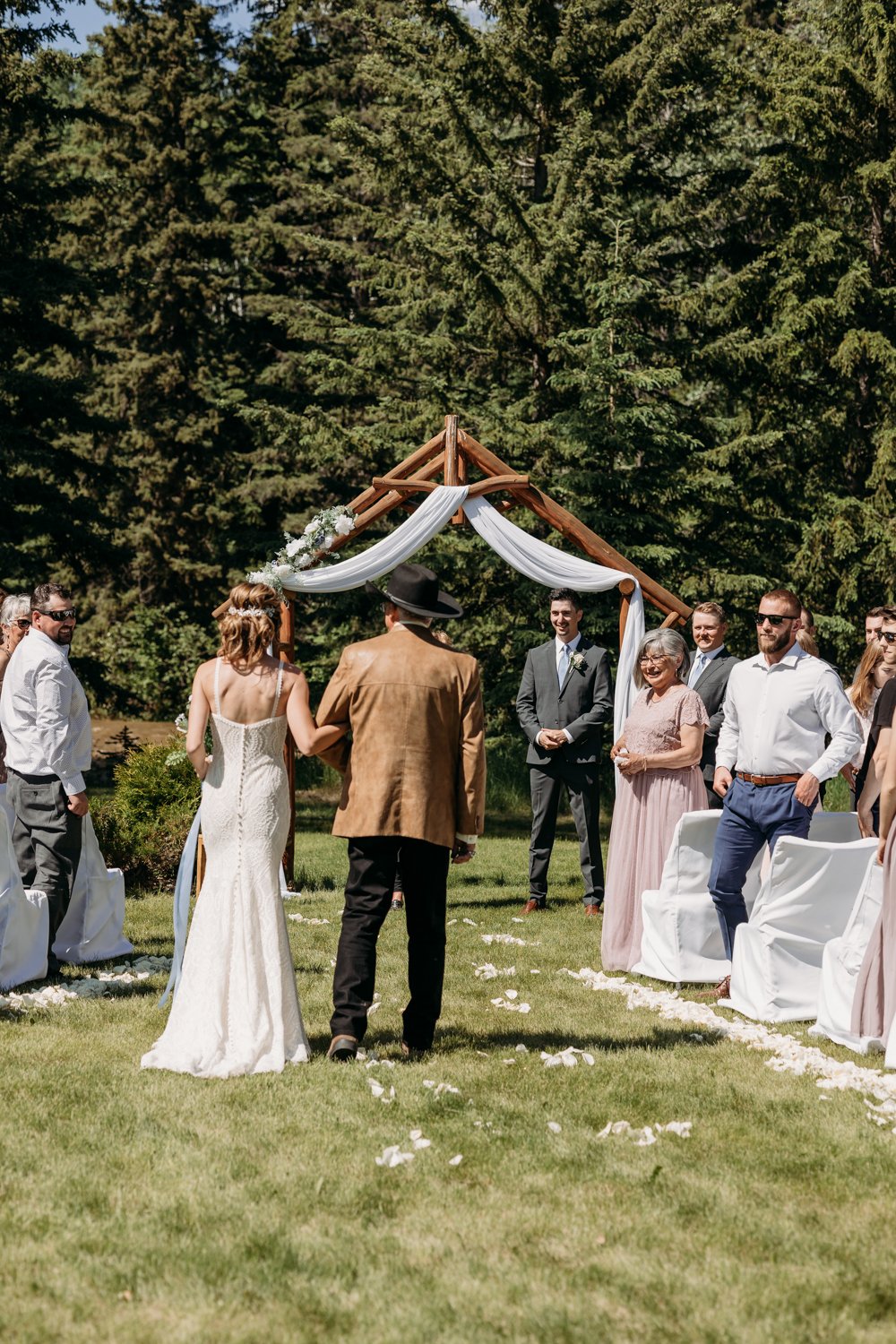 Rocky Mountain House Wedding Ceremony