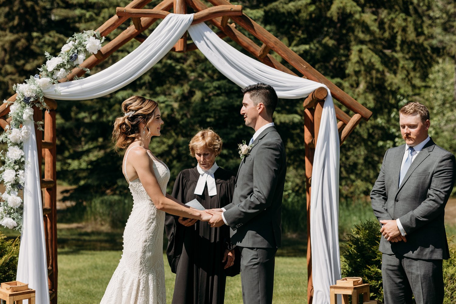 Rocky Mountain House Wedding Ceremony